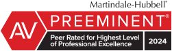 Av | Preeminent | Peer Rated for Hightest Level of Professional Excellence | 2024
